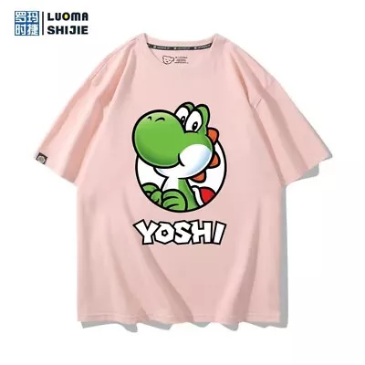Buy Super Mario Yoshi Short Sleeve T Shirt Anime Manga Unisex Summer Tee Tops S-3XL • 15.46£