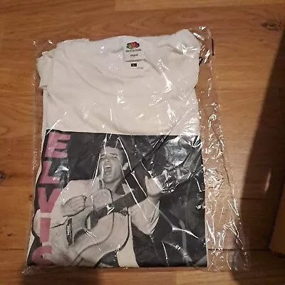 Buy Elvis Presley XL  White T-shirt New In Packet Fruit Of The Loom  • 4.50£