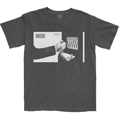 Buy Muse T Shirt Shifting Band Logo Official Mens Charcoal Grey M • 15.95£
