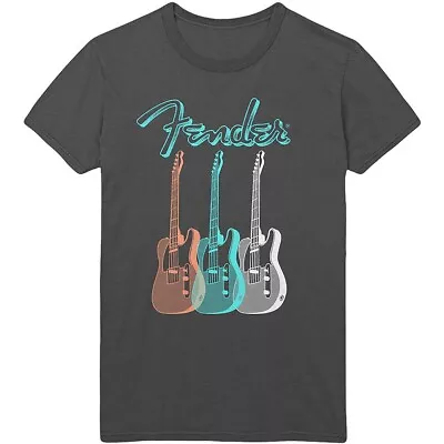 Buy Fender Electric Guitars Telecaster Official Tee T-Shirt Mens • 14.99£