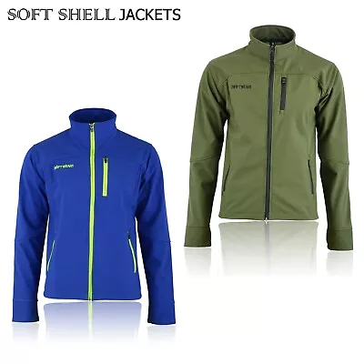 Buy Soft Shell Fleece Lined Waterproof Windproof Outdoor Work Jacket Golf Men's UK • 19.99£