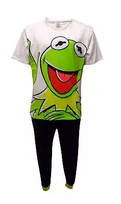 Buy The Muppets Men's Pyjamas  Kermit Smile   Two Piece Cotton Jersey PJ Set • 21.99£