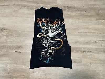 Buy Born Of Osiris Band Shirt Mens Sz S Cutoff Sleeveless Skull Progressive Metal • 8.49£