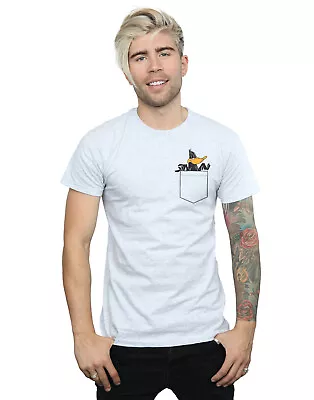 Buy Looney Tunes Men's Daffy Duck Faux Pocket T-Shirt • 13.99£