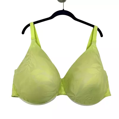 Buy Cacique T-Shirt Bra 50H Lime Green Underwire Adjustable Straps Convertible 5D • 28£