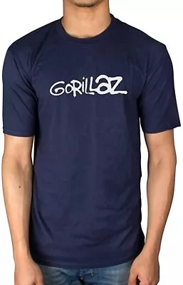 Buy Gorillaz Logo Navy Unisex (Official) T-Shirt Large, 42/44  XL 46/48  (NEW!!!) • 14.99£