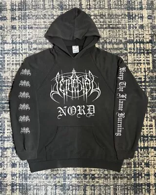 Buy Vintage 1996 Setherial Nord Hoodie XL Swedish Black Metal Band Marduk Enthroned • 419.37£