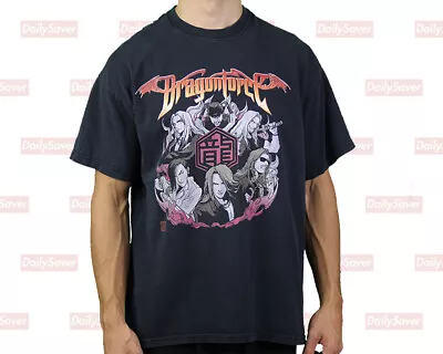 Buy Vintage Dragon Force Heavy Metal Band Graphic Shirt Power Metal Mens L Rock  • 18.66£