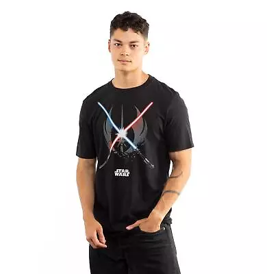Buy Star Wars Mens T-shirt Crossed Blades Top Tee S-2XL Official • 13.99£