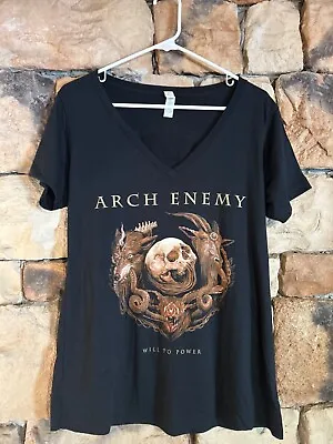 Buy XL Arch Enemy Women’s Tee Shirt Will To Power Thrash Slayer Melodic Death Metal • 41.94£