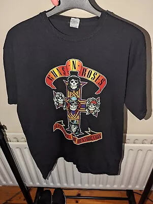 Buy Guns N Roses T-Shirt Appetite For Destruction Fruit Of The Loom Sz 15/16 Fits S • 11.99£