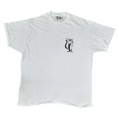 Buy Vintage Looney Tunes Single Stitch T-Shirt 90s USA White Mens XL • 26.99£