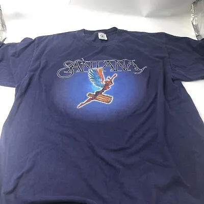 Buy Vintage 1990 Santana Supernatural T Shirt XL Heaven Smiles Woodstock Deadhead • 30.05£