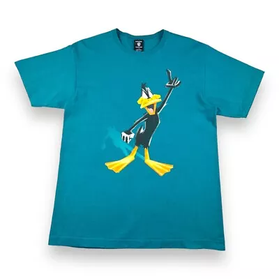 Buy Vintage 90's Daffy Duck Cartoon T Shirt Turquoise Green Large Made In USA • 19.99£
