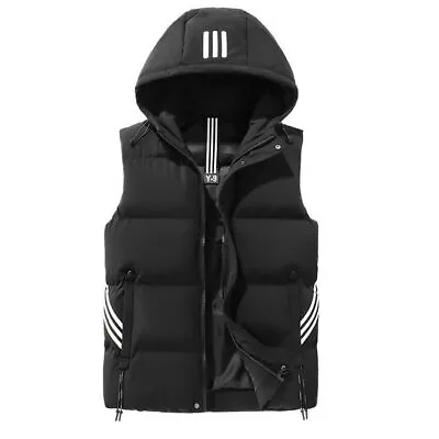 Buy New Mens Body Warmer Gilet Hoodie Hooded Contrast Hood Sleeveless Jackets Vests • 24.99£