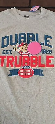 Buy DUBBLE TRUBBLE Bubble Gum W/ Pud-2019 Gray T-shirt ~Licensed /Never Worn~ M L XL • 17.71£