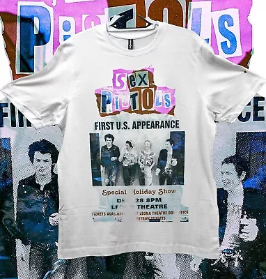 Buy Sex Pistols, First US Appearance T-shirt. Unofficial, Sublimation Print • 18.50£