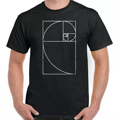 Buy FIBONACCI SPIRAL T-SHIRT, Maths Geek Teacher Student Nerd Mathematics Professor • 10.94£