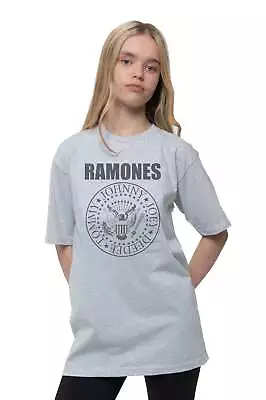 Buy Ramones Kids T Shirt Presidential Seal New Official Heather Grey Ages 3-14yrs • 14.95£