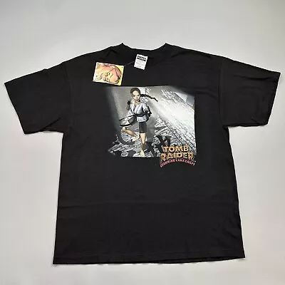 Buy Vintage Tomb Raider Shirt Mens XL Black Lara Croft Eidos Video Game Promo NOS • 102.65£