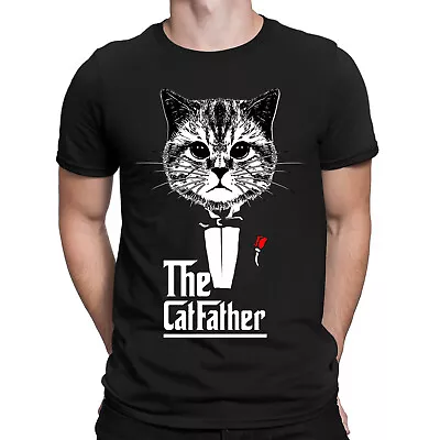 Buy The Catfather Funny Cat Dad Kitten Father Pops Novelty Mens T-Shirts Top #BAL • 9.99£