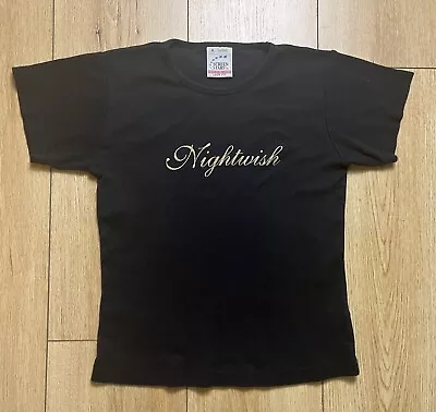Buy Vintage NIGHTWISH T-Shirt Woman’s Medium Band Babydoll Y2K Screen Stars METAL • 27.95£