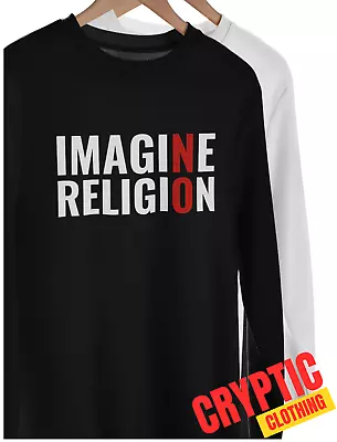 Buy Imagine No Religion T-SHIRT S-3XL John Lennon Controversial Free Thinker NEW TEE • 29.82£