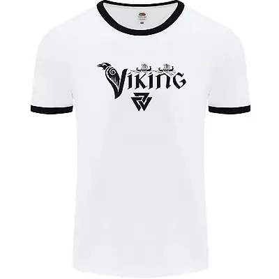 Buy Viking Thor Odin Valhalla Norse Mythology Mens Ringer T-Shirt • 12.99£