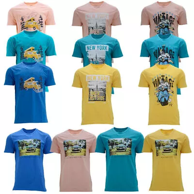 Buy Mens Cotton Graphic New York City Classic Print T-Shirt Short Printed Top • 5.99£