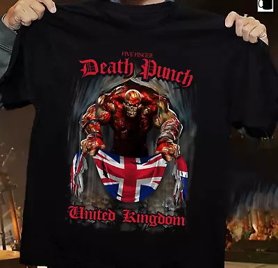 Buy New Five Finger Death Punch Band Cotton Black S-2345XL Unisex T-Shirt GC500 • 22.16£