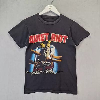 Buy Vintage 1980s Quiet Riot Critical Condition T-Shirt Mens Small Black • 149.99£
