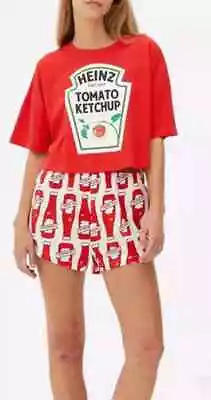 Buy Heinz Tomato Ketchup Licensed Pyjama Set Girls Ladies Womens Size 4-24 2xs-2xl • 19.99£