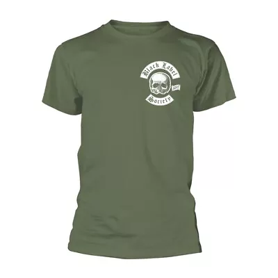 Buy BLACK LABEL SOCIETY - SKULL LOGO POCKET (OLIVE) GREEN T-Shirt, Front & Back Prin • 20.50£