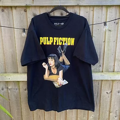 Buy Urban Outfitters Pulp Fiction Mia Wallace Black Print T-shirt • 29.99£