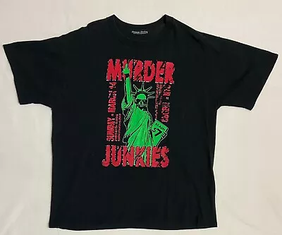 Buy MURDER JUNKIES Original Concert / Event T-shirt XL GG ALLIN DONALD TRUMP USA • 40.54£