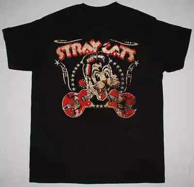 Buy STRAY CATS VINTAGE EXCLUSIVE Short Sleeve Black All Size Funny Shirt • 10.17£