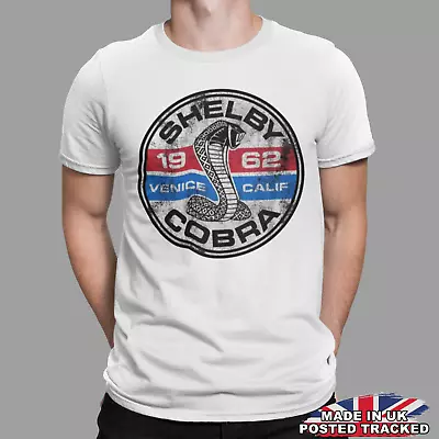 Buy Shelby Cobra 1962 T-Shirt Retro Vintage Classic Movie Tee Gift Poster Racer • 6.99£