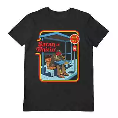 Buy Steven Rhodes T-Shirt - Satan Is Waitin' - Official Black S/S Tee In 5 Sizes • 17.99£