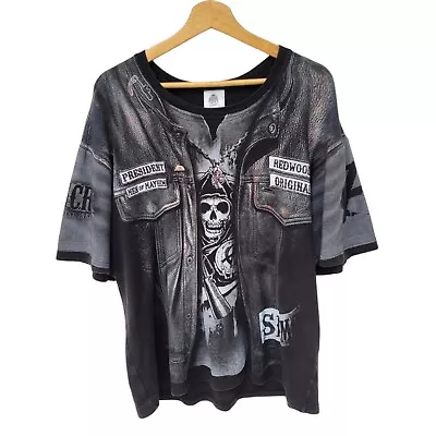 Buy 2017 Sons Of Anarchy Motorcycle Vest Style T-Shirt - Size XL (Short) • 39.99£