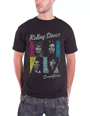 Buy The Rolling Stones T Shirt Some Girls Distressed Logo Official Mens New Black • 16.95£