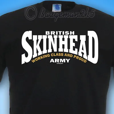 Buy SKINHEAD British Army WORKING CLASS And PROUD Mens T-SHIRT SkA Scooter • 13.91£