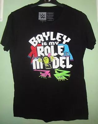 Buy Wwe Womens Wrestling T-shirt Bayley Is My Role Model Size Large Divas • 14.99£