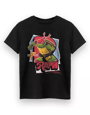 Buy Teenage Mutant Ninja Turtles Black Raph Short Sleeved T-Shirt (Boys) • 10.95£