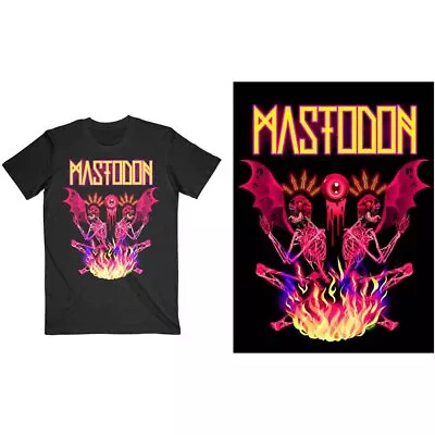 Buy Mastodon Double Brimstone Neon Official Tee T-Shirt Mens • 14.99£