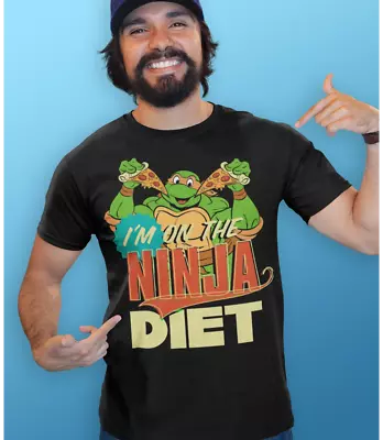 Buy Teenage Mutant Ninja Turtles- Ninja Diet T-Shirt S M L XL XXL Men's Retro Tees • 17.99£