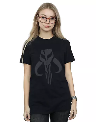 Buy Star Wars Women's The Mandalorian Banther Skull Boyfriend Fit T-Shirt • 13.99£