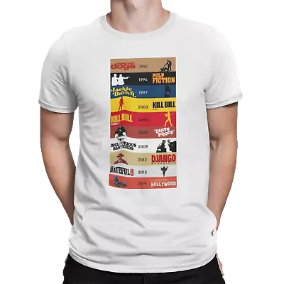 Buy Quentin Tarantino Film Timeline Pulp Fiction Kill Bill Film Movie Horror T Shirt • 6.99£