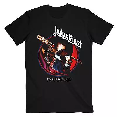 Buy Judas Priest Stained Class Album Circle Black T-Shirt NEW OFFICIAL • 16.79£