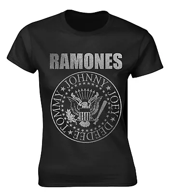 Buy Ladies The Ramones Seal Punk Rock Heavy Metal Official Tee T-Shirt Womens • 14.99£
