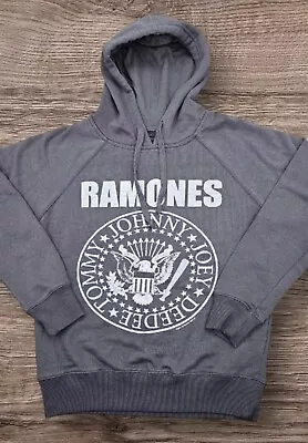 Buy The Ramones Presidential Seal Women's/Girls Medium 2011 Grey Hoodie Sweatshirt • 14.93£